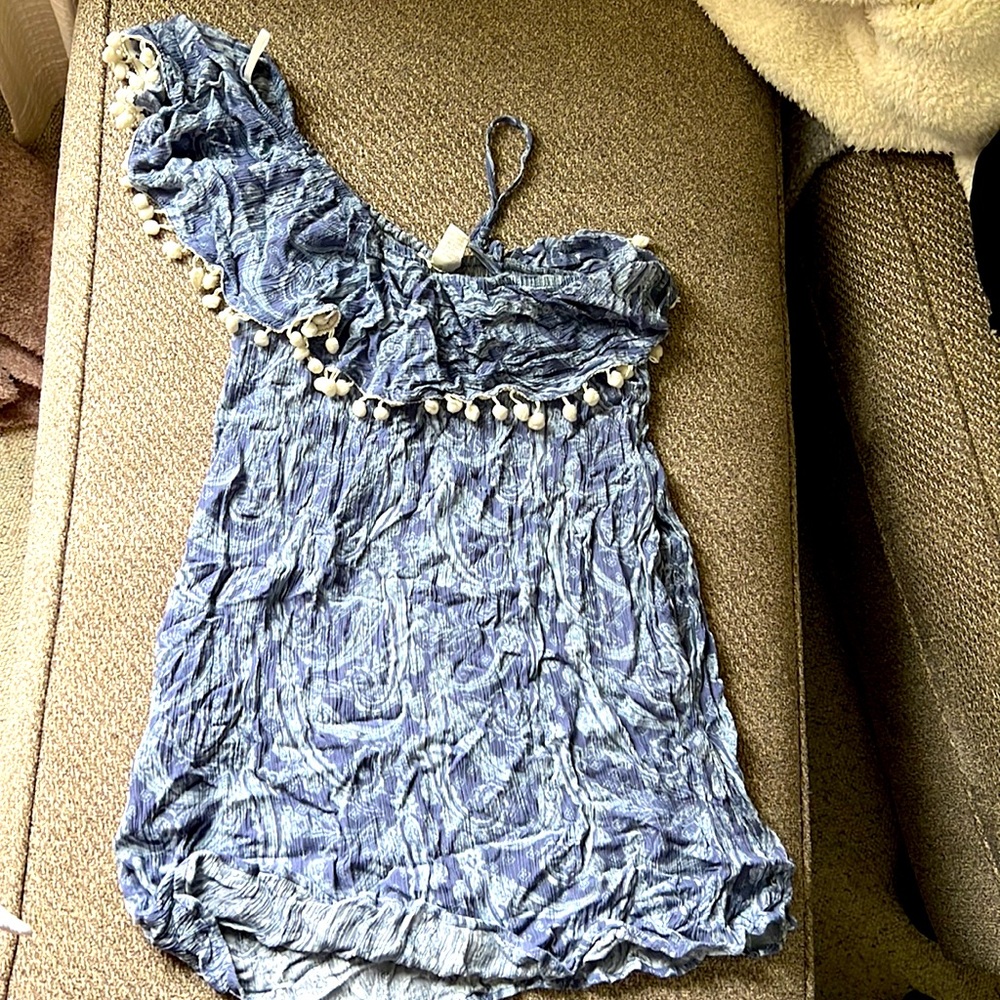 Blue paisley cover up